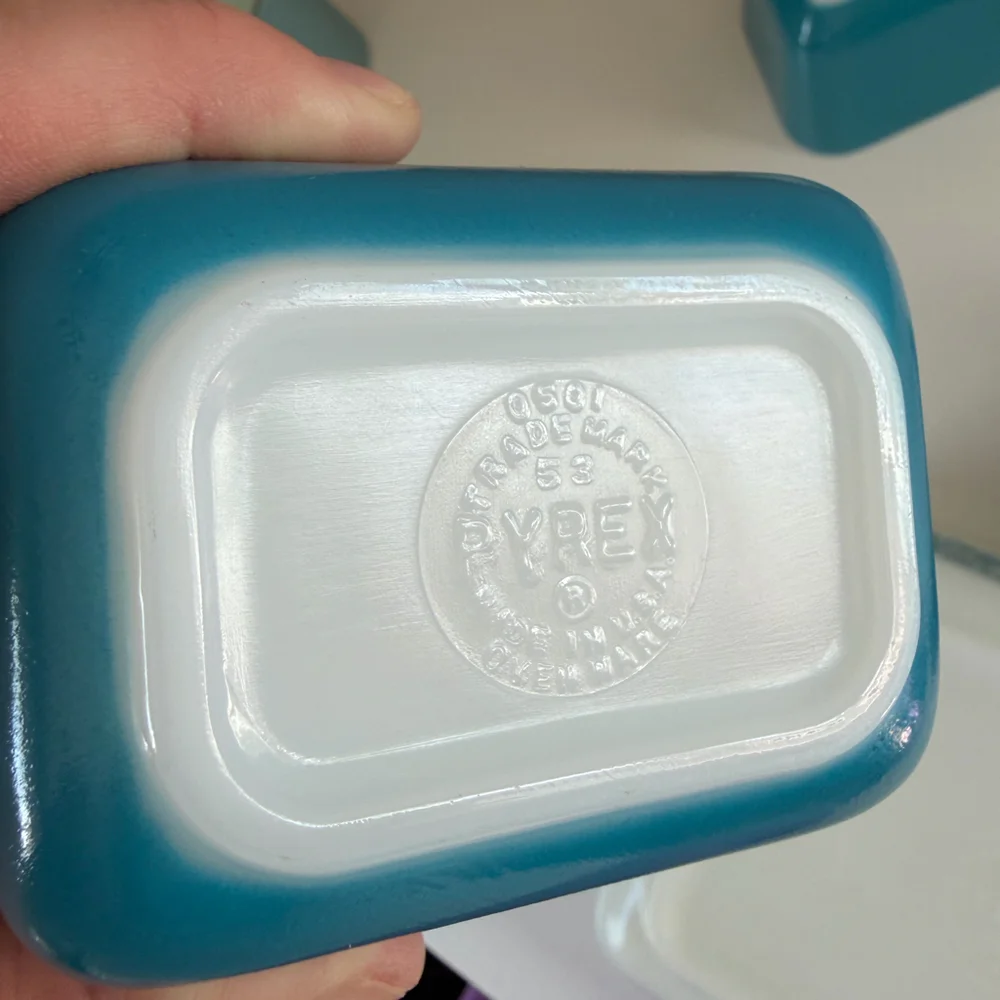 Pyrex Refrigerator Set Horizon Blue